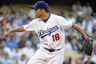 Hiroki Kuroda of the Los Angeles Dodgers pitches against the Philadelphia Phillies at Dodger Stadium in Los Angeles, California.  (Photo by Harry How/Getty Images)